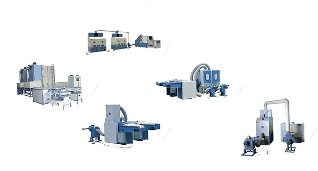  Línea de llenado de almohadas y cojines 